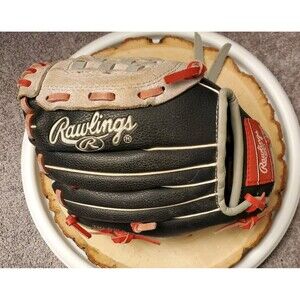 Rawlings Boys Mike Trout Model MT95GB 9.5 Inch Baseball Glove Black/Gray/Red